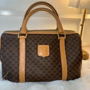 Authentic Celine Macadam Boston Bag